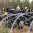 Imigranci na granicy z Białorusią
