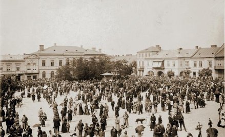 Rynek w Kielcach. 1908 rok