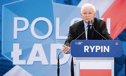 Jarosław Kaczyński, prezes PiS, na spotkaniu w Rypinie: