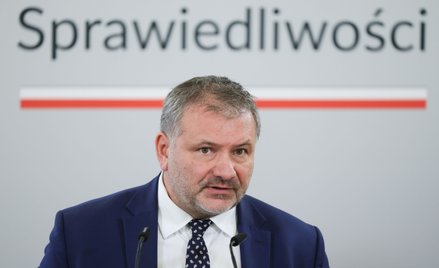 Minister sprawiedliwości, prokurator generalny Waldemar Żurek podczas konferencji prasowej