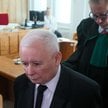 Prezes PiS Jarosław Kaczyński na korytarzu Sądu Rejonowego Warszawa - Śródmieście