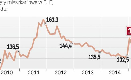 Portfel kredytowy wzrósł po umocnieniu CHF