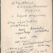 Józef Czapski na książce „Na nieludzkiej ziemi” napisał serdeczną dedykację dla poety Władysława Bro