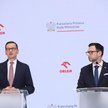 Były premier Mateusz Morawiecki i prezes PKN Orlen Daniel Obajtek