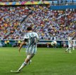 Leo Messi podczas meczu Argentyna-Belgia