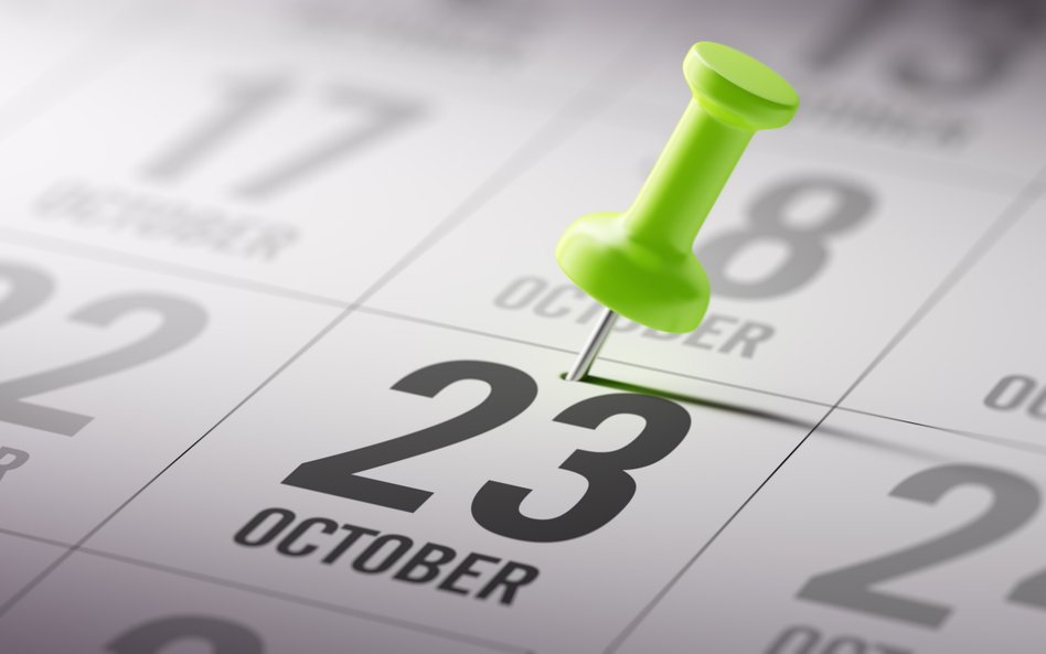 Wydarzy się dziś. Kalendarium wydarzeń na rynkach w dniu 23.10.2025