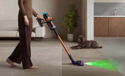 Hyperdymium™ 900 W, silnik odkurzacza Dyson V16 Piston Animal Submarine™, generuje moc ssania o 50 p