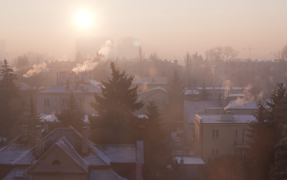 Smog w polskich miastach wynika w głównej mierze z ogrzewania domów za pomocą węgla i innych paliw s