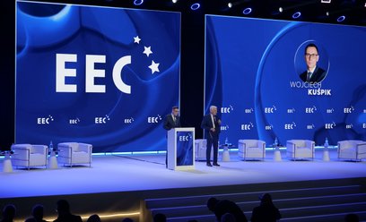 Prezes i akcjonariusz Grupy PTWP Wojciech Kuśpik podczas inauguracji Europejskiego Kongresu Gospodar