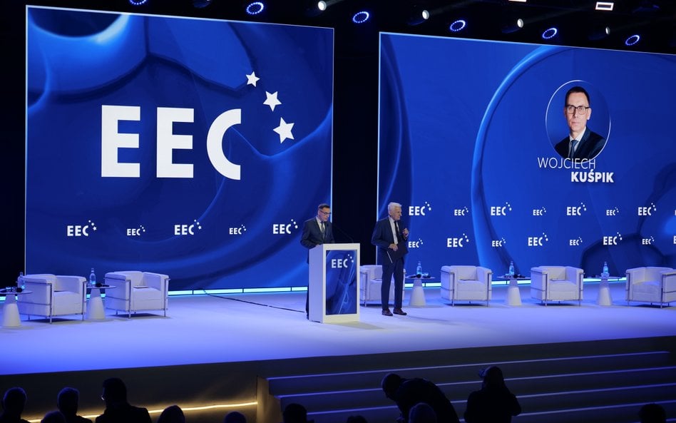 Prezes i akcjonariusz Grupy PTWP Wojciech Kuśpik podczas inauguracji Europejskiego Kongresu Gospodar