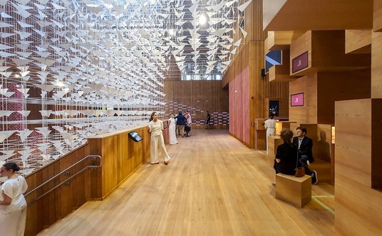 Wnętrza Pawilonu Polskiego na EXPO w Dubaju.