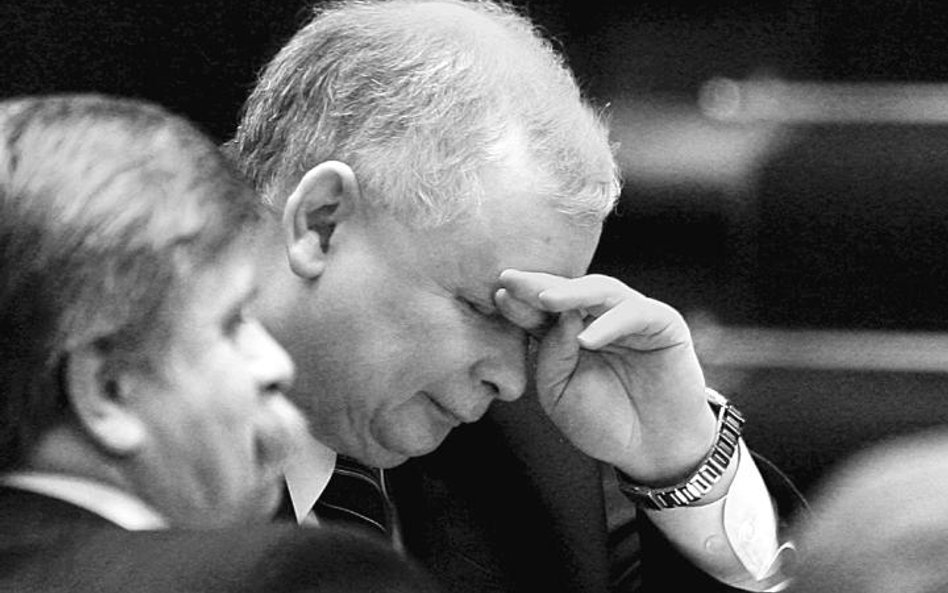 Pojawiające się czasem w PiS deklaracje wiary w zwycięstwo są tylko rytuałem. Na zdjęciu Jarosław Ka