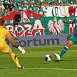 Cristian Diaz miał przed przerwą dwie okazje do zdobycia bramek dla Śląska