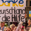 Ukraińscy uchodźcy na wiecu SPD z Olafem Scholzem w Monachium: „Niemcy, dziękujemy Wam za pomoc”