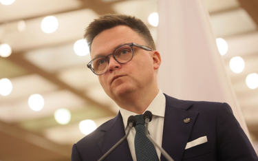 Marszałek Sejmu Szymon Hołownia (Polska 2050)