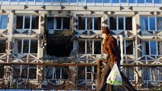 Uszkodzony w rosyjskim ataku szpital w Kijowie