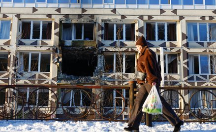 Uszkodzony w rosyjskim ataku szpital w Kijowie