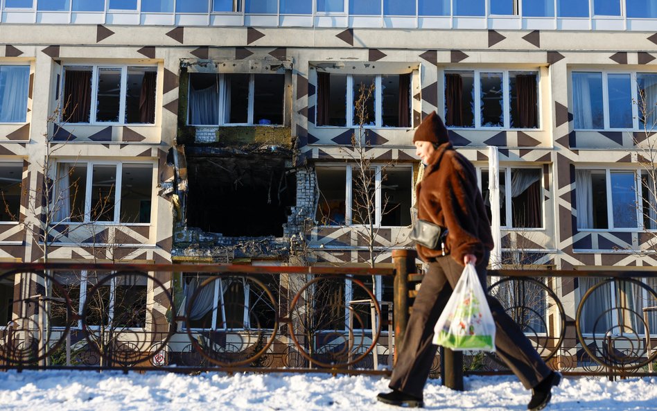 Uszkodzony w rosyjskim ataku szpital w Kijowie