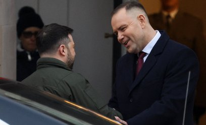 Wołodymyr Zełenski i Karol Nawrocki