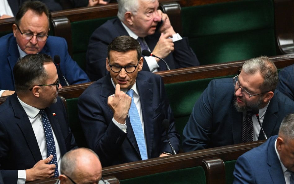 Mateusz Morawiecki w sejmowych ławach