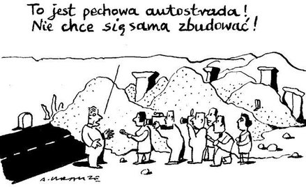 Komentarz rysunkowy. Pechowa autostrada