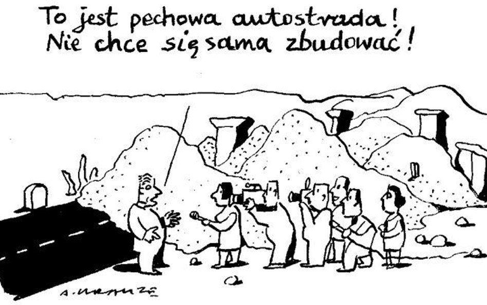 Komentarz rysunkowy. Pechowa autostrada