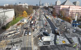 W weekend podłączanie trakcji na Rakowieckiej. Część druga
