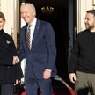 Joe Biden w Kijowie z małżeństwem Zełenskich