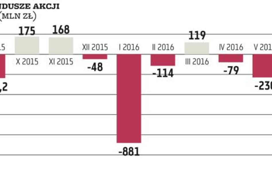 Sprzedaż funduszy akcji polskich w lipcu na plusie