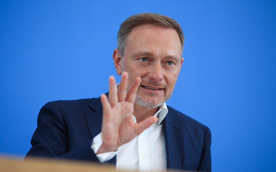 Szef niemieckiego resortu finansów Christian Lindner