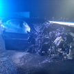 200 m od wraku stało zniszczone BMW serii 8