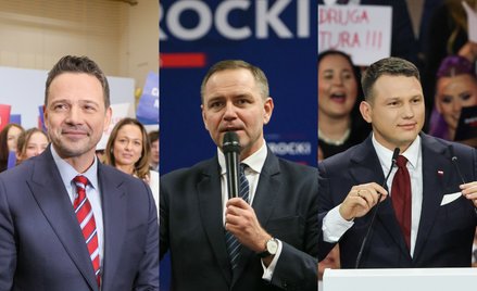Rafał Trzaskowski, Karol Nawrocki i Sławomir Mentzen