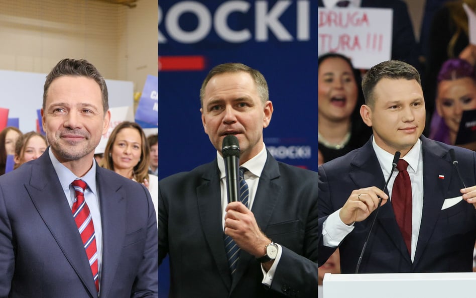 Rafał Trzaskowski, Karol Nawrocki i Sławomir Mentzen