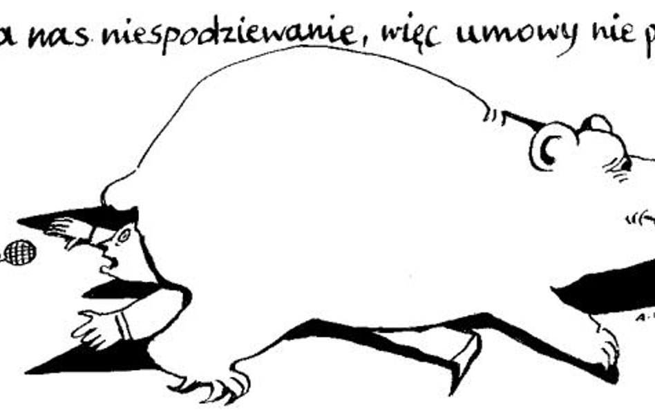 Andrzej Krauze: Komentarz rysunkowy u umowie z Rosją