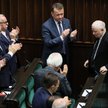 Jarosław Kaczyński w Sejmie po expose Mateusza Morawieckiego