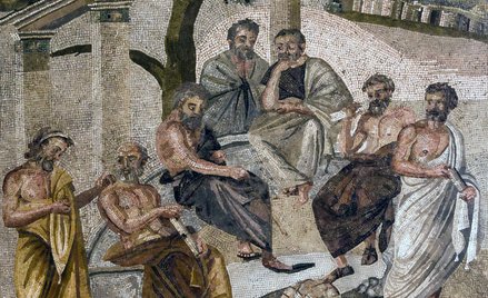 Akademia Platona, mozaika z Pompeii