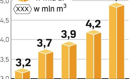 Sprzedaż drewna w lasach państwowych. Koncerny konkurują o drewno. Mimo że sprzedaż surowca rośnie, 