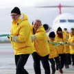 Zdjęcie z udziałem notabli (na pierwszym planie prezydent Gdańska Paweł Adamowicz) jako pierwsza sko