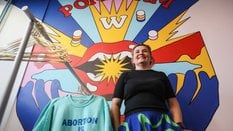 Aktywistka Aborcyjnego Dream Teamu Justyna Wydrzyńska podczas otwarcia przychodni Aborcyjnego Dream 