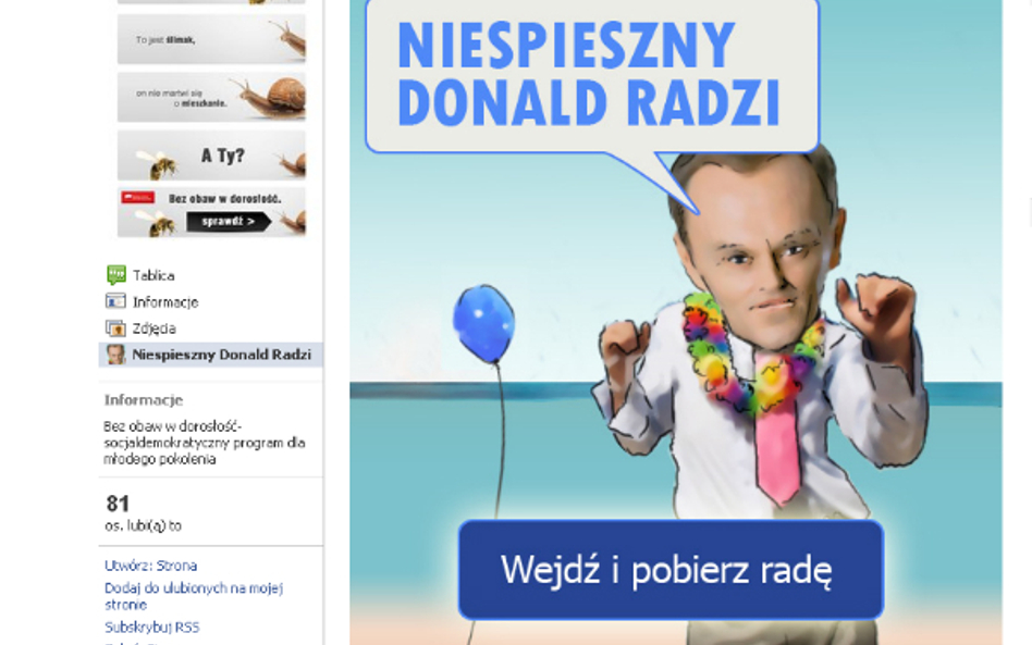 Niespieszny Donald radzi, czyli SLD żartuje z premiera