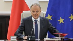 Premier Donald Tusk na posiedzeniu rządu.