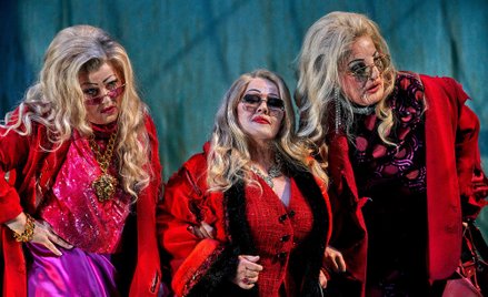 Córy Renu w „Pierścieniu Nibelunga” w inscenizacji Valentina Schwarza, Bayreuth 2024 r.
