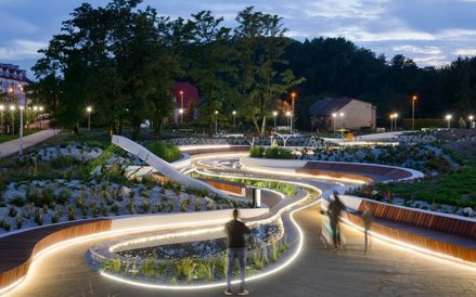 Nowoczesny park wodny na Plantach w Jaworznie