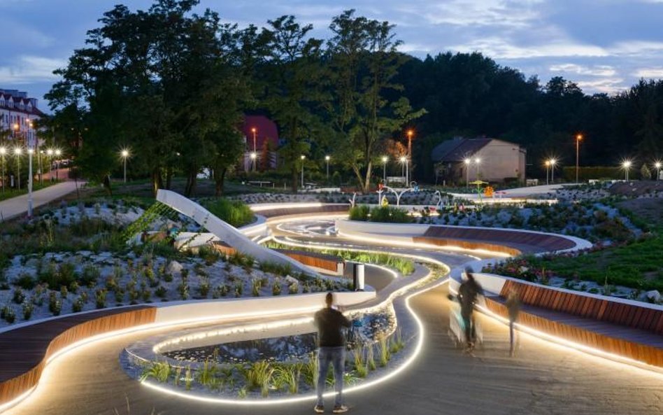 Nowoczesny park wodny na Plantach w Jaworznie