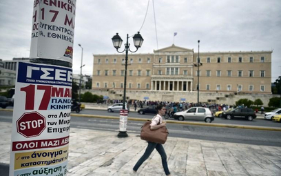 Pplac przed greckim parlementem w Atenach zapełni się niezadowolonymi manifestantami