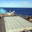 Krążownik rakietowy USS Lake Erie, z którego pokładu wystrzelono pocisk