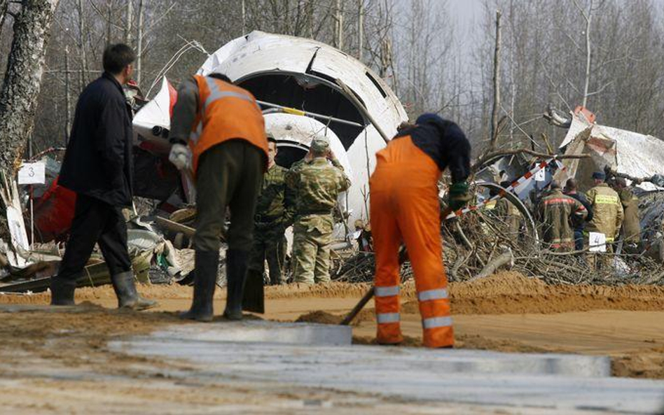 Miejsce katastrofy kilka dni po tragedii