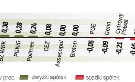 Indeks zyskał ostatecznie kosmetyczne 0,01 proc., choć niedługo przed końcem sesji rósł o niemal 0,5