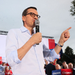 Premier Mateusz Morawiecki na wiecu w Kraśniku
