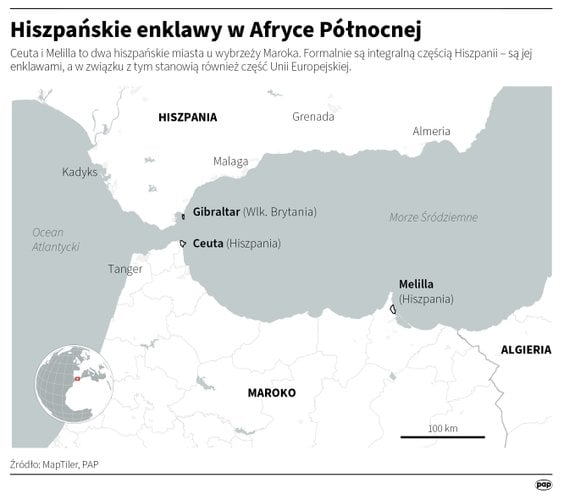 Hiszpańskie eksklawy w Afryce Północnej